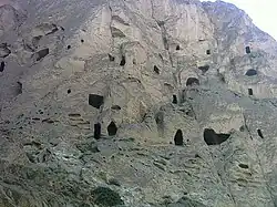 Kafer Keli rock-cut dwellings, Larijan, Amol