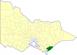 Location in Victoria