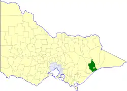 Location in Victoria
