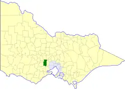 Location in Victoria