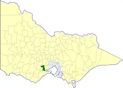 Location in Victoria