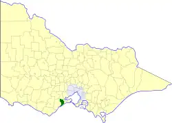 Location in Victoria