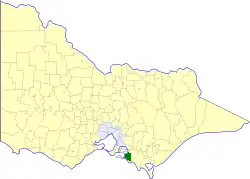 Location in Victoria