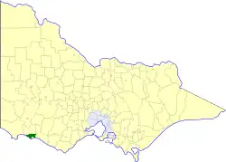 Location in Victoria