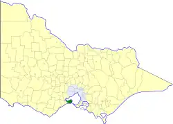 Location in Victoria