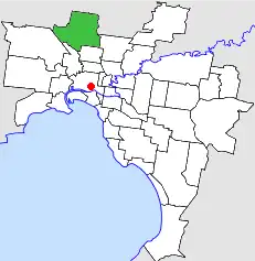 Location in Melbourne