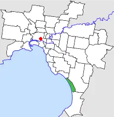 Location in Melbourne
