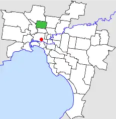 Location in Melbourne
