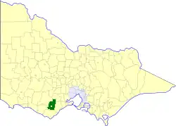 Location in Victoria