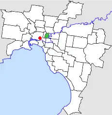 Location in Melbourne