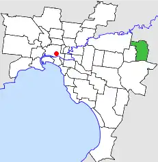 Location in Melbourne