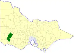 Location in Victoria