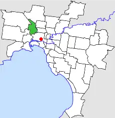 Location in Melbourne