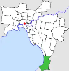Location in Melbourne