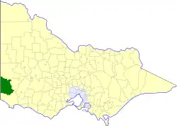 Location in Victoria