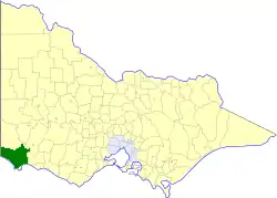 Location in Victoria