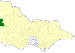 Location in Victoria