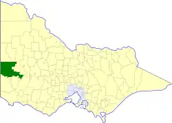 Location in Victoria