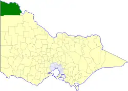 Location in Victoria