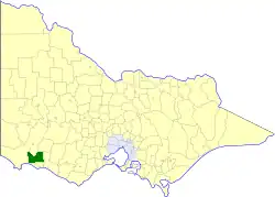 Location in Victoria