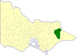 Location in Victoria