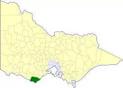 Location in Victoria