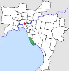 Location in Melbourne