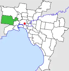Location in Melbourne