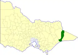 Location in Victoria