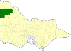 Location in Victoria