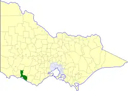 Location in Victoria