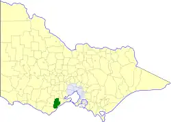 Location in Victoria