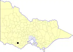 Location in Victoria