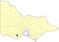 Location in Victoria
