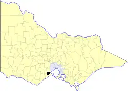 Location in Victoria