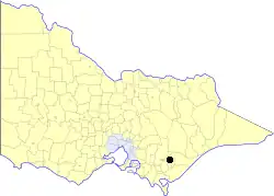 Location in Victoria