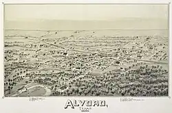Map of Alvord in 1890