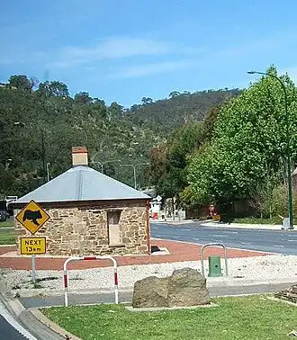 The Old Toll House, Urrbrae, at roughly the centre of the hundred
