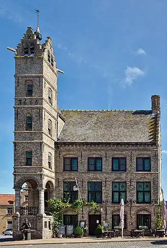 Old town hall and Belfry of Lo