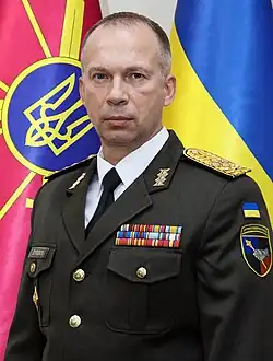 Official portrait of the Commander-in-Chief of the Armed Forces of Ukraine Oleksandr Syrskyi