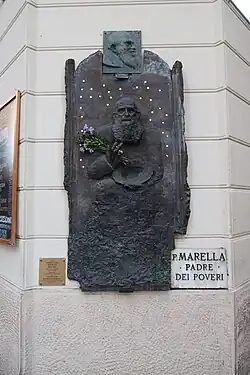 Olinto Marella memorial plaque in Bologna