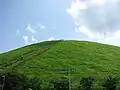 Looking up from the north foot.