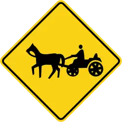 WC-22 Animal-drawn vehicle crossing
