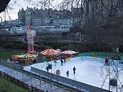 A ice skating rink in Edinburgh