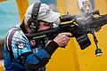 Rifles fitted with optics and bipods compete in the Open division.