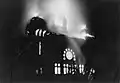 The synagogue on Kristallnacht