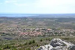 The village of Opoul, in the commune of Opoul-Périllos