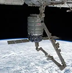 Cygnus being unberthed from Harmony nadir