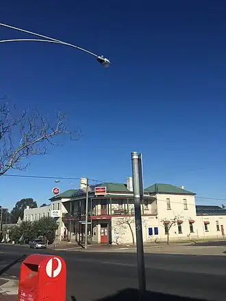 The Orbost Club Hotel, the oldest pub in town established in 1835, also known as "The Bottom Pub" by the locals, situated at 63 Nicholson Street, Orbost.