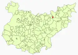 Location in Badajoz